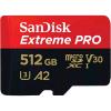 MICRO SECURE DIGITAL 512GB SanDisk Extreme Pro SD-adapt.lettura 200MB/s scrittura 140MB/s,SDSQXCD-512G-GN6MA